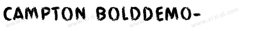 Campton BoldDEMO字体转换